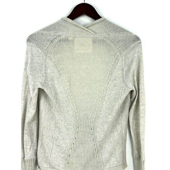 Anthropologie XS Angel of the North Lille Wrap Open Cardigan Sweater Wool Blend - Picture 8 of 12